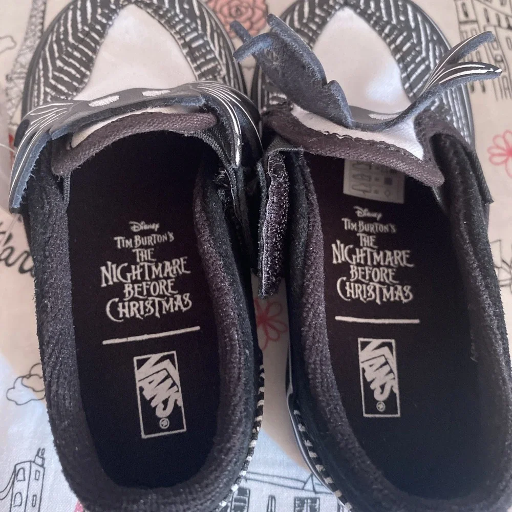 Vans X Disney The Nightmare Before Christmas Size 6.5T Toddler Shoes SLIP ON
